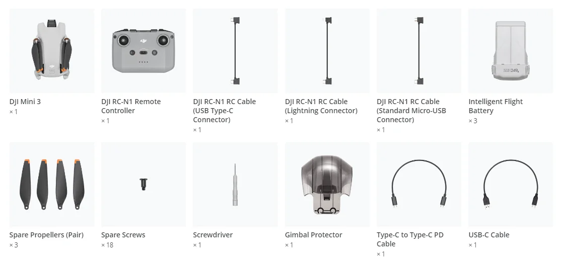 DJI Mini 3 Fly More Combo