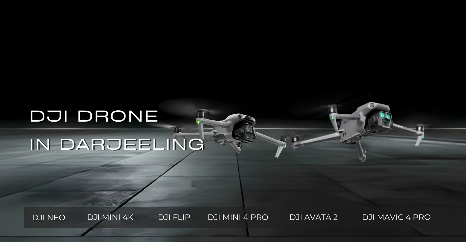 DJI drone in darjeeling